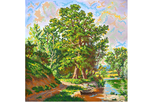 Схема для вишивання бісером POINT ART Стара сосна, розмір 30х30см, арт. 1447