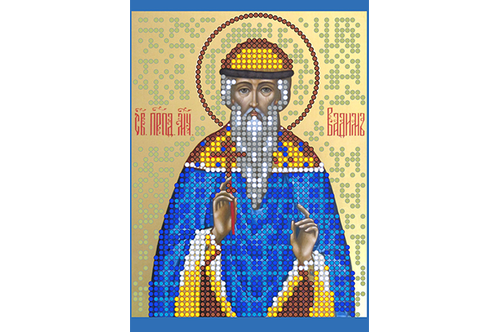 Схема для вишивання бісером POINT ART Св. Вадим, розмір 10х14 см, арт. 1104