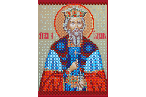 Схема для вишивання бісером POINT ART Св. Володимир, розмір 10х14 см, арт. 1106