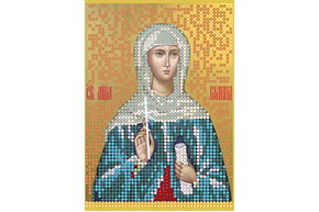 Схема для вышивки бисером POINT ART Св. Галина, размер 10х14 см, арт. 1108