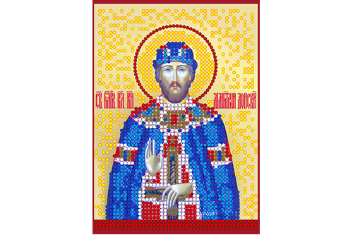 Схема для вишивання бісером POINT ART Св. Дмитро, розмір 10х14 см, арт. 1110