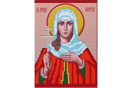 Схема для вишивання бісером POINT ART Св. Лариса, розмір 10х14 см, арт. 1114