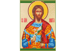 Схема для вышивки бисером POINT ART Св. Никита, размер 10х14 см, арт. 1116 Схема для вышивки бисером POINT ART Св. Никита, размер 10х14 см, арт. 1116