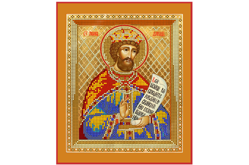 Схема для вишивання бісером POINT ART Св. Цар Давид, розмір 20х24 см, арт. 1311