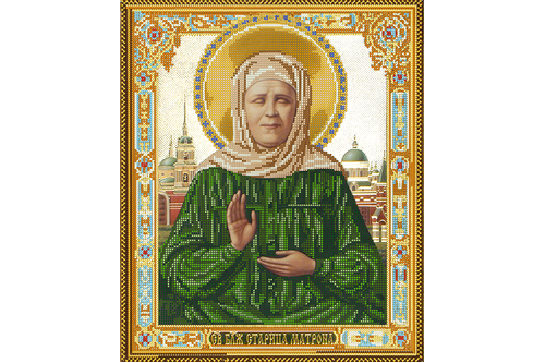 Схема для вишивання бісером POINT ART Свята Матрона, розмір 30х36 см, арт. 1717