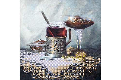 Схема для вишивання бісером POINT ART Ажур, розмір 23х23 см, арт. 1501