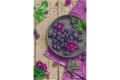 Схема для вишивання бісером POINT ART Ожина, розмір 24х36 см, арт. 1689