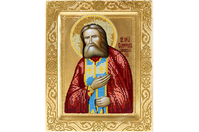 Схема для вышивки бисером POINT ART Серафим Саровский, размер 23х28 см, арт. 1307