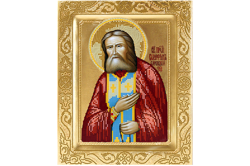 Схема для вишивання бісером POINT ART Серафим Саровський, розмір 23х28 см, арт. 1307
