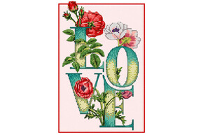 Схема для вышивки бисером POINT ART Love, размер 20х28 см, арт. 1866