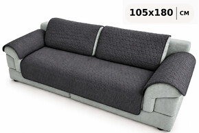 Защитная накидка на диван и кресло серая 105х180 см