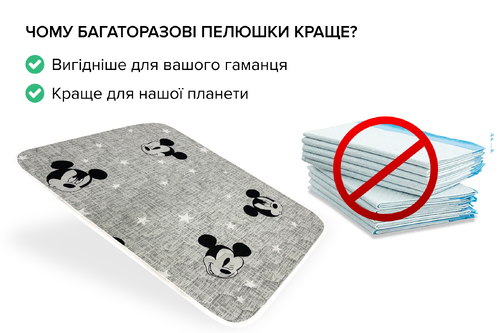 Багаторазова пелюшка для собак AquaStop арт. 45, розмір 60х90 см