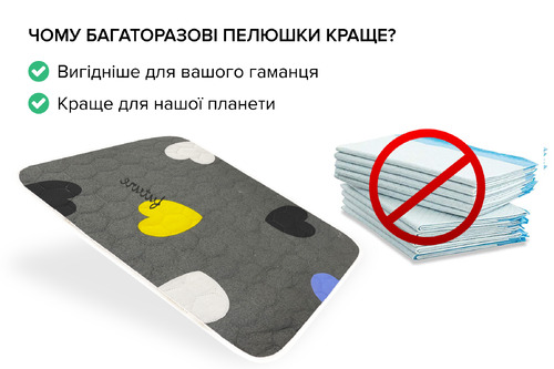 Багаторазова пелюшка для собак AquaStop арт. 56, розмір 100х150 см