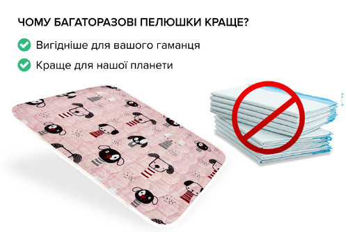Багаторазова пелюшка для собак у переноску AquaStop арт. 60, розмір 30х50 см