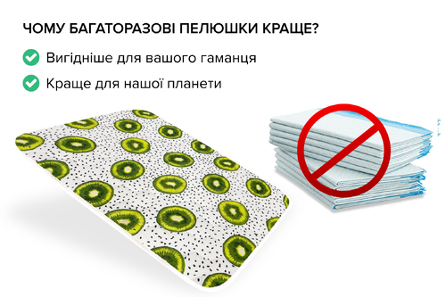 Багаторазова пелюшка для собак AquaStop арт. 61, розмір 90х90 см