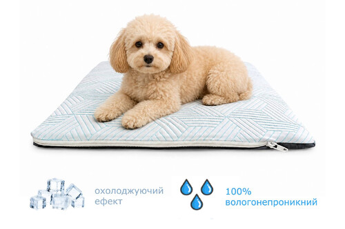 Охлаждающий водонепроницаемый коврик-матрас для собак AquaStop for Pets Premium размер 60х90 см